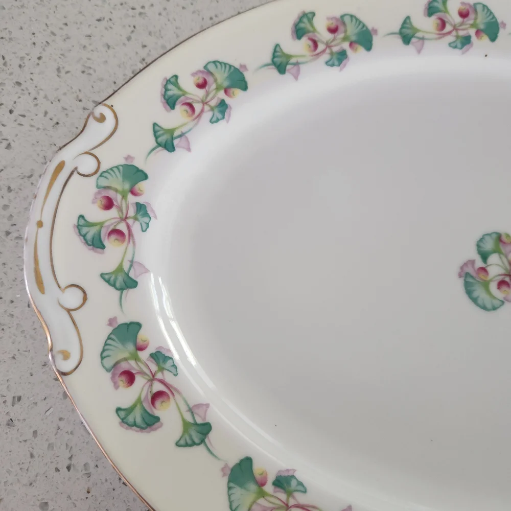 Berkshire Imperial Allegro Fine China Serving Bowl And Lid With Matching Platter
